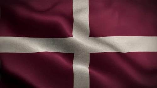 Realistic Waving Flag Loopable Animation Background