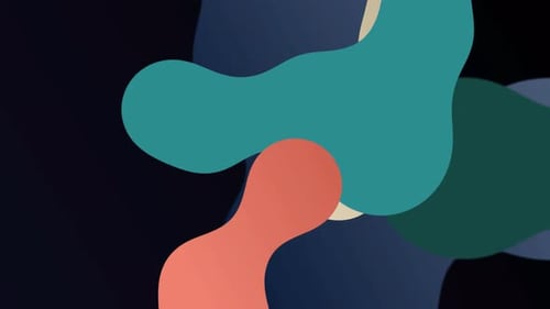 Abstract Organic Fluid Shapes Morphing Background Animation