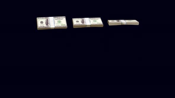 Money rotating. Money rotation animation on transparent background ...