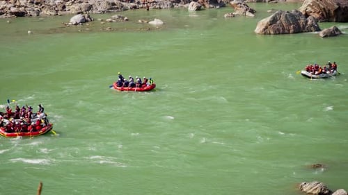 Rafting auf dem Fluss