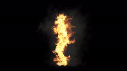 31 Character Fire Smoke Burning Dancing 4K