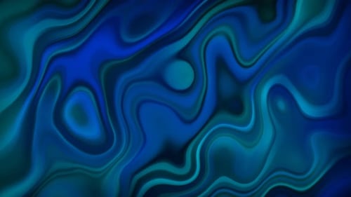 Dynamic Blue Teal Fluid Abstract Background Loop