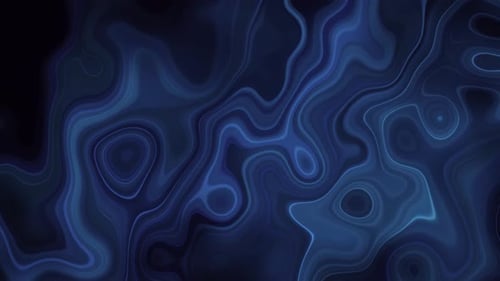 Abstract Blue Fluid Liquid Lines Animated Background