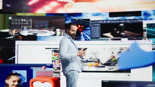 Social Media User Connects with Audiences Through Digital Content