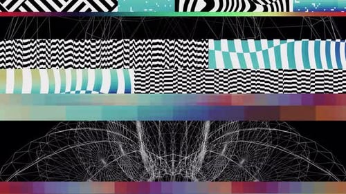 Abstract Glitch Collage VJ Loop 4K