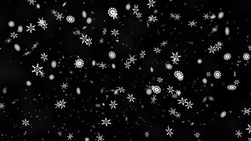 Winter Snowflake Falling V6