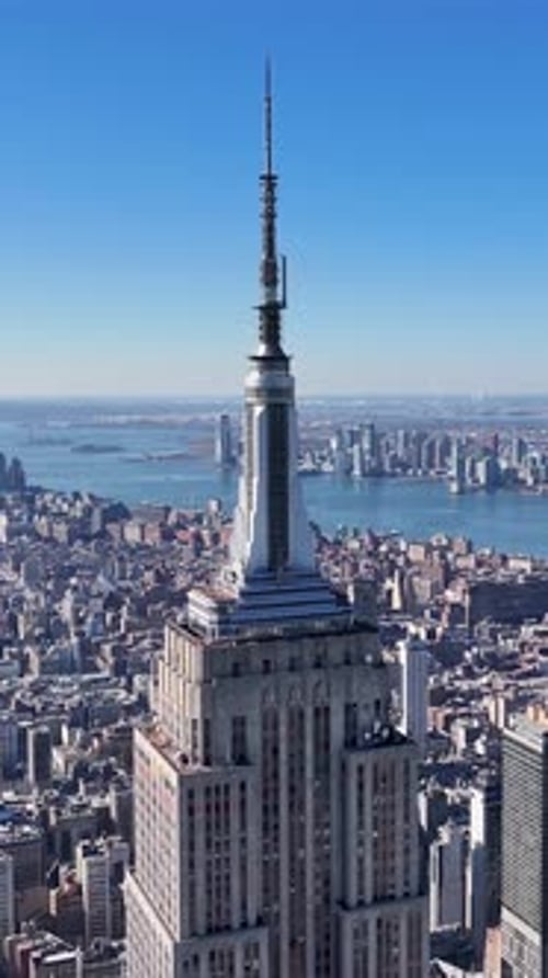 Empire State Building At Manhattan In New York United States.