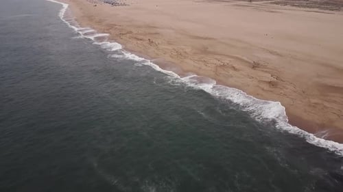 Vista desde un Zumbido sobre la playa