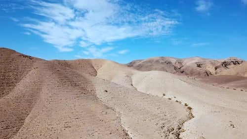 Dry desert landscape, Aerial view