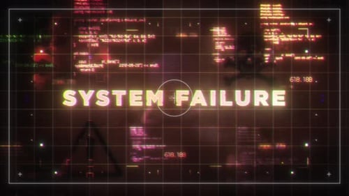 System Failure Trendy Hacking And Cybersecurity Words