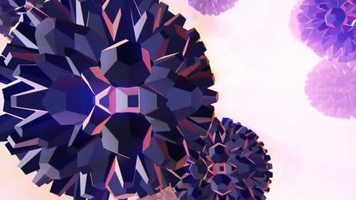 Abstract Geometric Spheres Dynamic Loop Animation
