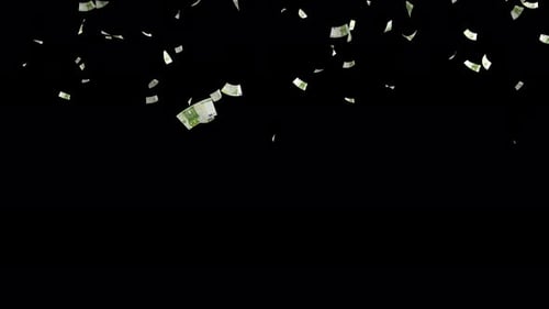 Euro Money Rain Animation