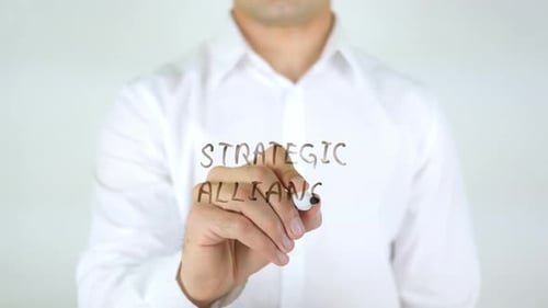 Writing Strategic Alliance on Transparent Surface