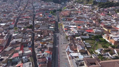 Extensive Cityscape Aerial View During the Day