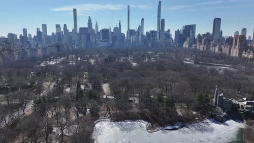 Central Park At Manhattan In New York United States.