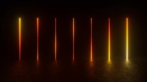 Dynamic Neon Light Bars Animated Loop