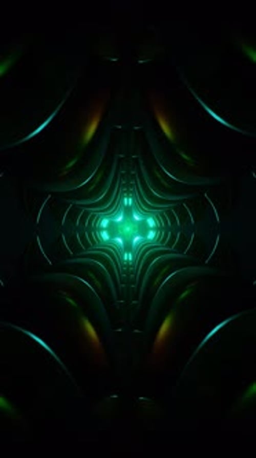 Vertical Video Rhythmic VJ Loop Neon Hues Pulse in a Colorful and Hypnotic Display