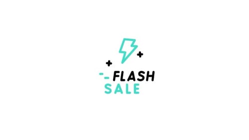 Animiertes Flashsale-Symbol