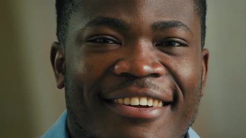 Close-Up of Smiling Young Man
