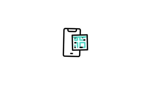 Animiertes Qrscan-Symbol