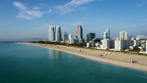 Miami Beach Flyover By Aerial Drone
