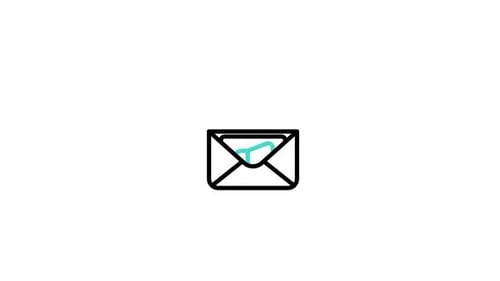 Email Icon Reveals Megaphone Communication Animation