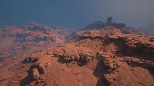 AweInspiring Majesty Gazing Down Upon the Majestic Red Stone Canyon