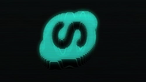 Futuristic Neon Geometric Abstract Line Animation