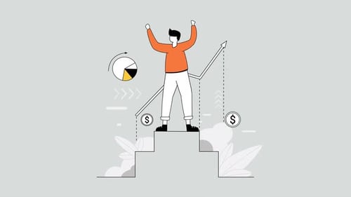 Real Increase Sales Animated Scene