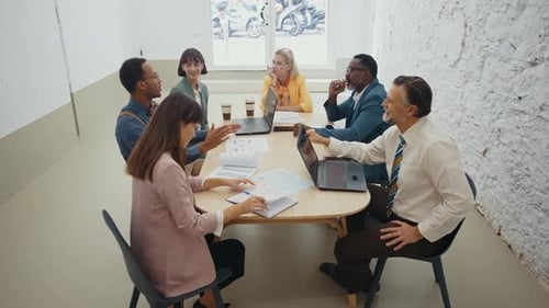 People working together in modern start up office