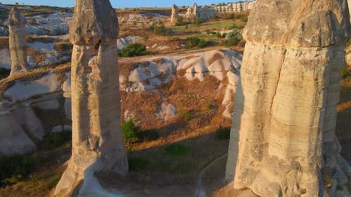 In This Mesmerizing Aerial Stock Video We Traverse Love Valley Cappadocia Turkey Where Nature's