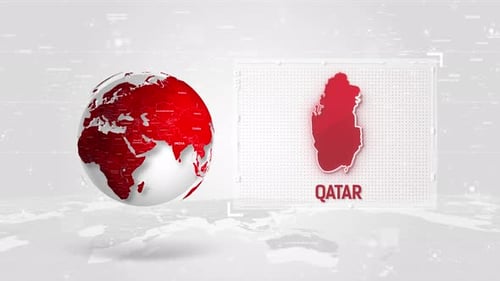 Digital Spinning Globe with Futuristic World Map Data Display