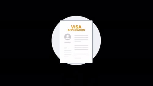 Animated Visa Application Form Filling Process