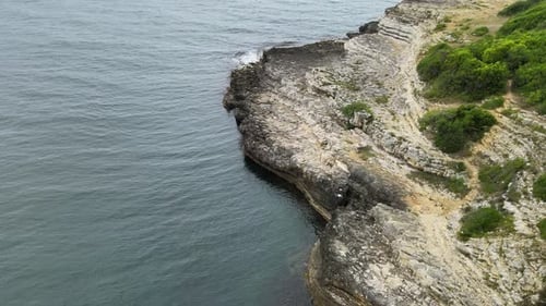 aerial cliff nature