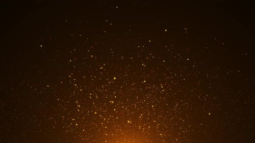 Futuristischer goldener schöner Wellenpartikel Leichter abstrakter Hintergrund Glänzendes glitzerndes Partikel
