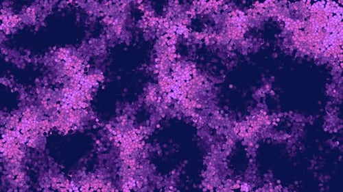 Dynamic Abstract Purple Glowing Particles Background