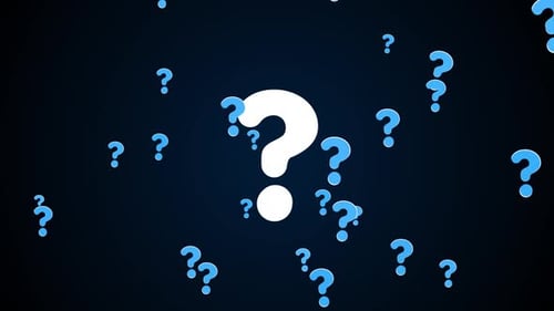 Animated Question Marks Floating Background Loop