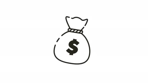Animated Money Bag Icon