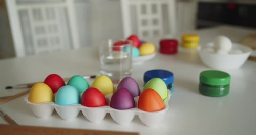 Easter Eggs Painted for Holiday Fun and Celebration