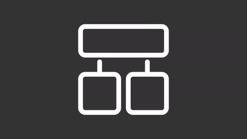 Clean Flowchart Node Connection Animation