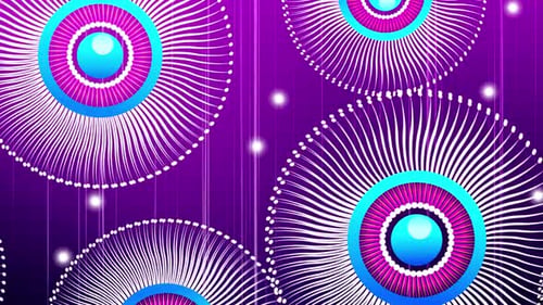 Vibrant Abstract Circular Pattern Flowing Background Animation