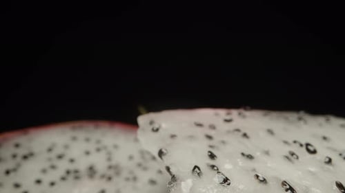 Close Up of Delicious Sliced Dragon Fruit