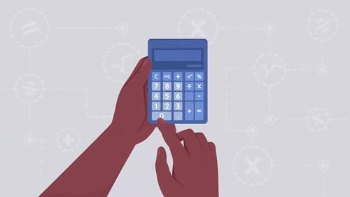 Animated Bookkeeping with Calculator