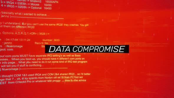 Data Compromise On Warning Hack Background Screen , Backgrounds Motion ...