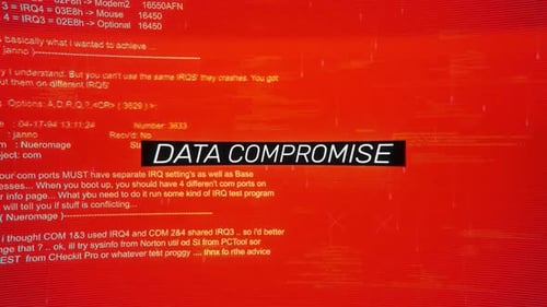 Glitch Effect Data Compromise Title Reveal