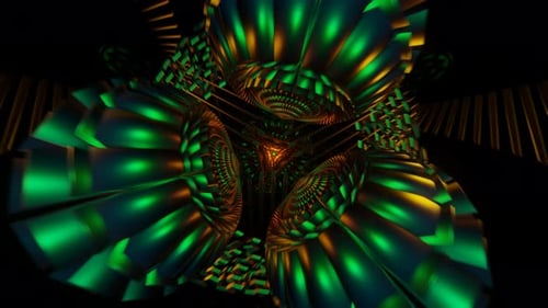 Mesmerizing Strobing Surreal Scifi Visuals in a Seamless Loop