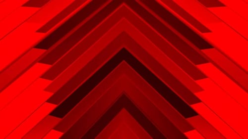 Abstract Red Chevron Pattern Loop Animation