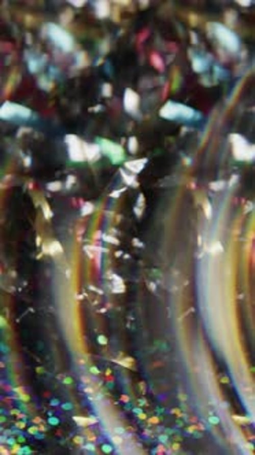 Abstract Colorful Shimmering Circles and Confetti Background