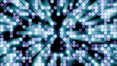 Animated Luminous Spheres Emitting Vivid Hues And Glittering Effects For Entertainment Advertising