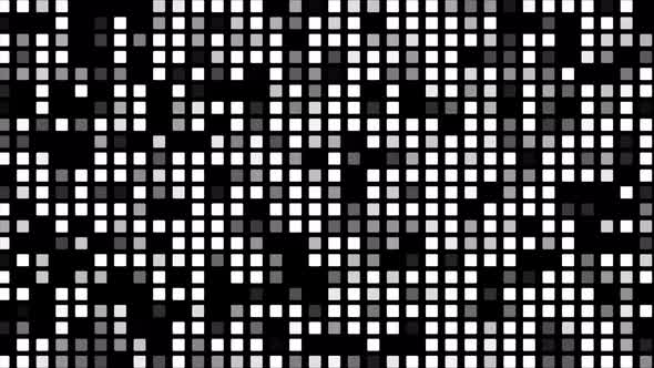 White Square Dot Moving Background. Square Data Transfer Bg. Loop ...